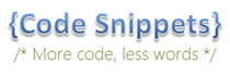 Logo Code Snippets - MdmSoft